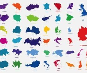 Countries In Europe vector