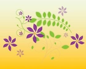 Cute Flowers Illustration vectors graphics
