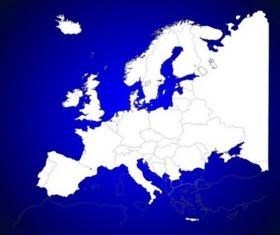 Europe Map vector graphic