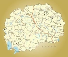Macedoni Map vector graphic