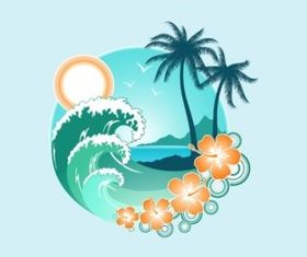 Exotic vectors graphic