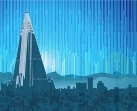 Ryug yong Hotel vector