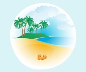 Exotic Beach vector