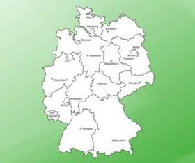 Map Germany vector