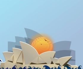 Sydney OperHouse vector material