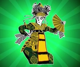 Balinese Dance vector
