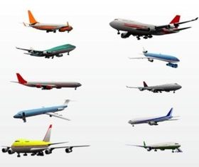 Airplanes vector