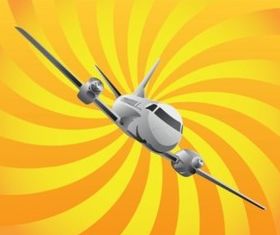 Airplane vector