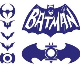 Batman Logos Pack set vector