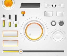 Color UI MediElements vector