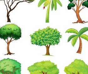Trees graphic vector