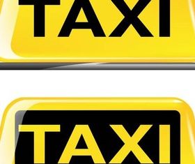 Taxi Symbols vector set