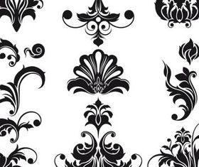 Ornate Floral Elements (Set 3) set vector