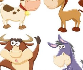 Funny Cartoon design vectors