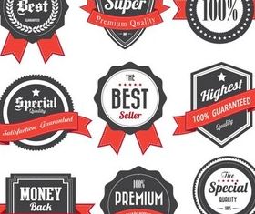 Premium Color Labels creative vector