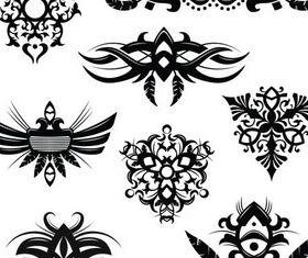 Stylish Tatoo 7 vector set