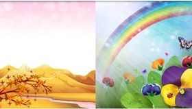 Natural Backgrounds 6 vector