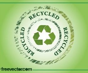 Recycling Badge vector