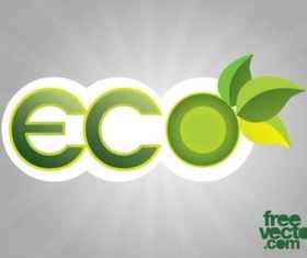 Eco Sticker vector