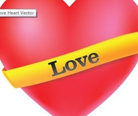 Love Heart set vector