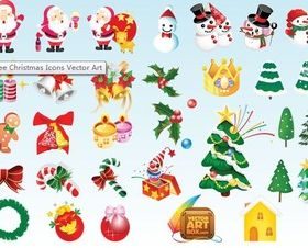 Christmas Icons vector material