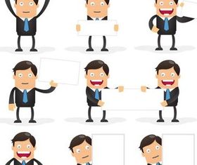 Cartoon Businessman design vectors