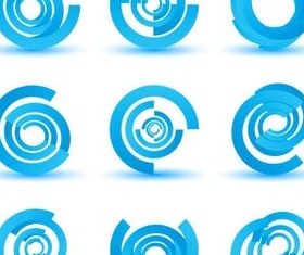 3D Color Logotypes vectors material