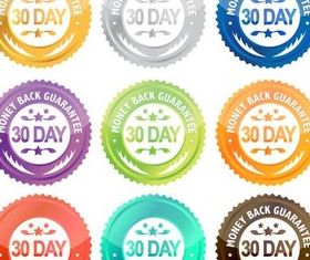 Money Back Labels vector