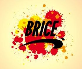 Brice Logo And Splatter vector
