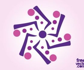 Abstract Floral Logo vector