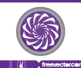 Round Floral Logo vector set