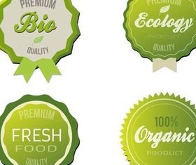 Organic Labels vector