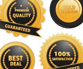 Gold Labels vector