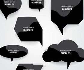 Glass Speech Bubbles vector