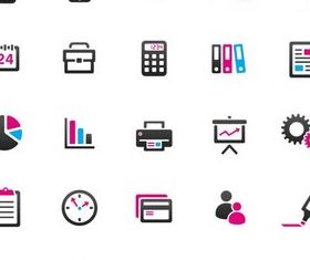 Business Flat Icons vector