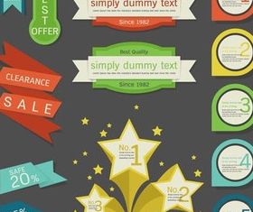 Stylish Web Elements vector