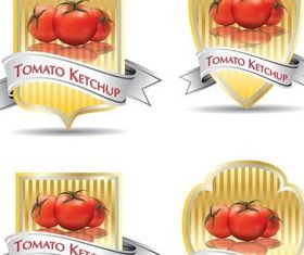 Tomato Color Labels vector