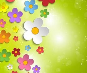 Shiny Floral Backgrounds 8 vectors