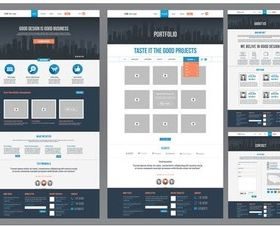 Site Modern Templates vectors