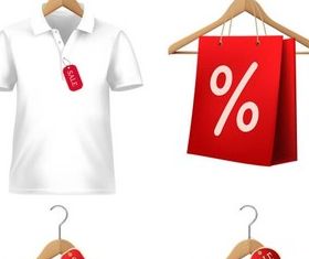 Sale Hanger Stickers design vector