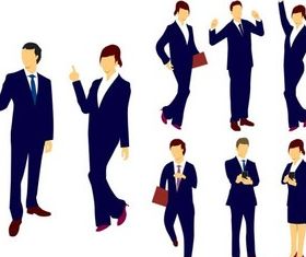 Business Color People set vector