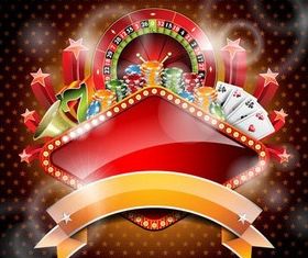 Casino Backgrounds shiny vector