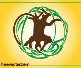 Abstract Tree Logo vectors graphic