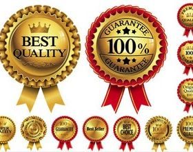 Shiny Luxury Sale Labels vector