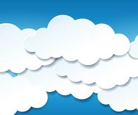 Clouds Backgrounds vector set