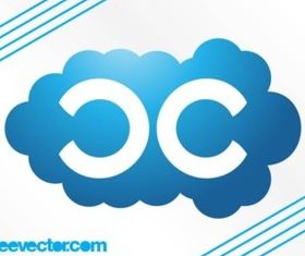 Cloud Logo Template vector material