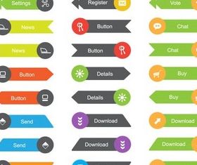 Flat Design Elements vector