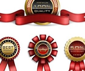 Stylish Royal Badges vectors graphics