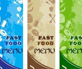 Fast Food Banners vector