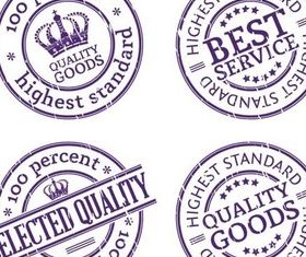 Stylish Quality Stamps vector